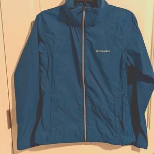 Teal Columbia Switchback III windbreaker size S